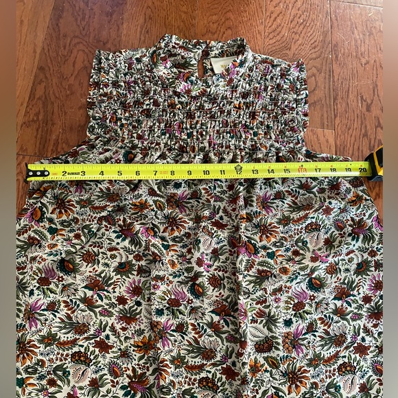 🖤 Anthropologie Maeve Darby Floral Print Sleeveless Blouse - Picture 4 of 7